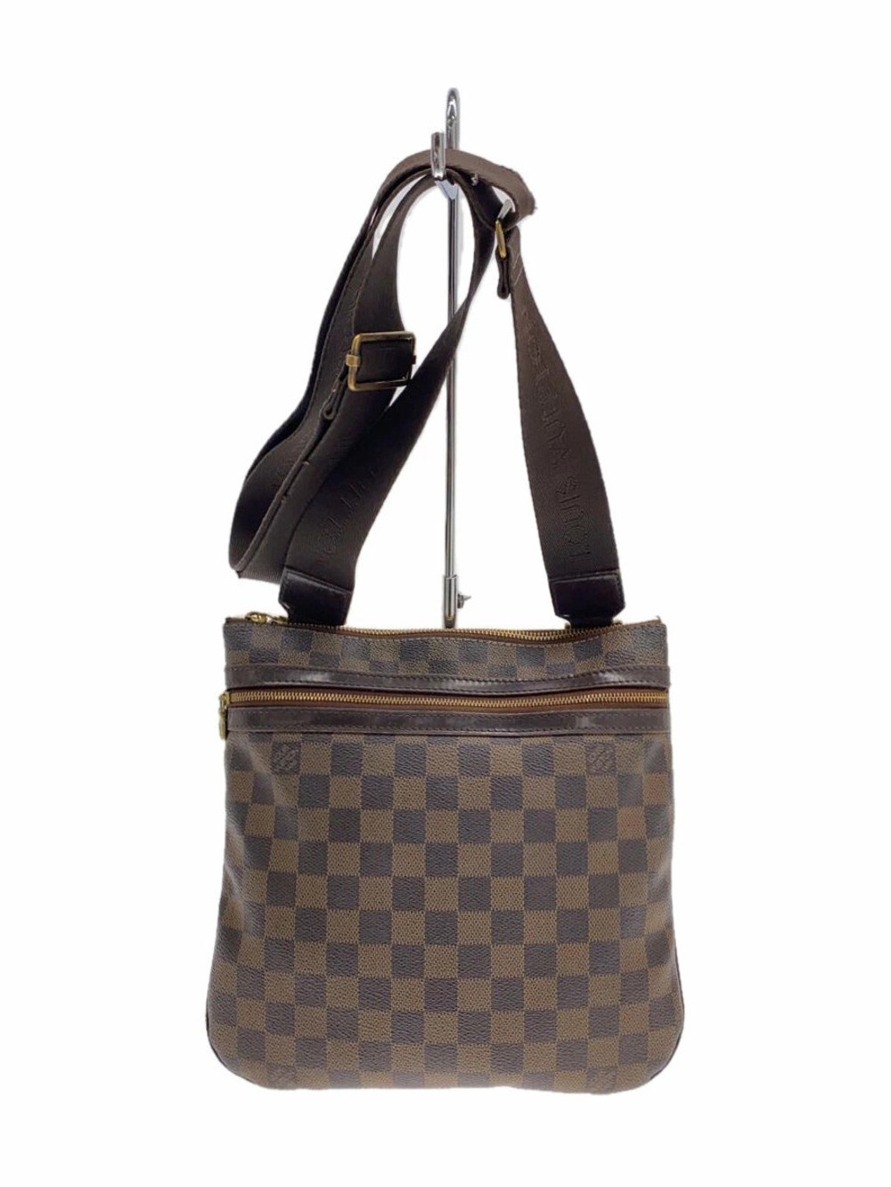 LOUIS VUITTON Pochette Bosphore Damier Ebene Brown Shoulder Bag